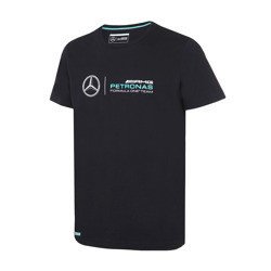 2016 Mercedes AMG Petronas F1 Team Mens Logo T-shirt Black