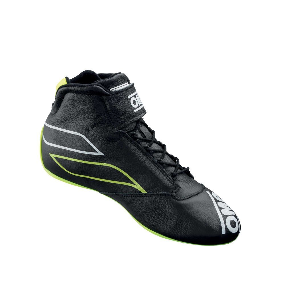 Rally Race Racing Shoes OMP ONE-S (FIA Approved) black yellow | RACING ...