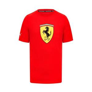 2024 Ferrari F1 Mens Large Shield T-shirt red