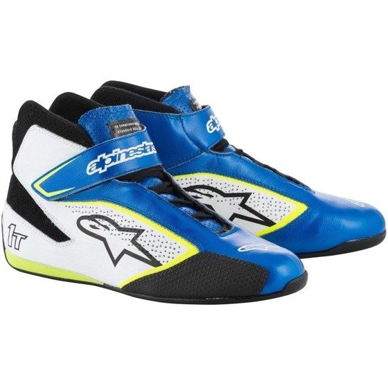 Alpinestars Tech-1 T Racing Rally Race Shoes (FIA SFI) blue white