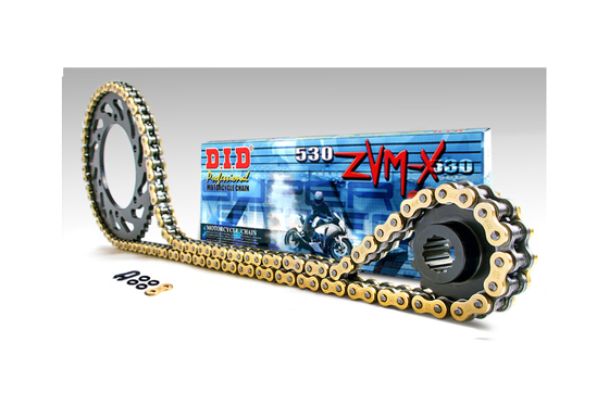 Chain and Sprockets set DID50ZVMX GOLD 110 JTF1529.17 JTR488.42 ZRX1200 S / R )