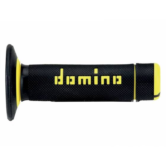 DOMINO Motorcycle Grips CROSS A190 BLACK YELLOW A19041C4740A7-0