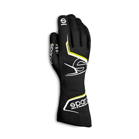 Karting Kart Auto Racing Gloves Sparco ARROW K black yellow