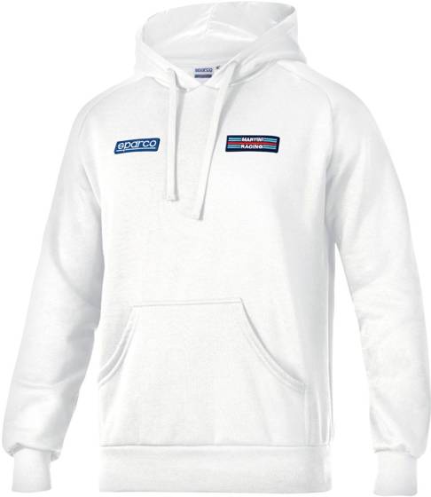 Mens hoodie Sparco Martini Racing white