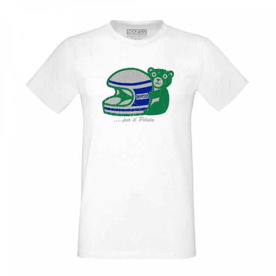 Mens t-shirt Sparco USA T-SHIRT PILOTA white