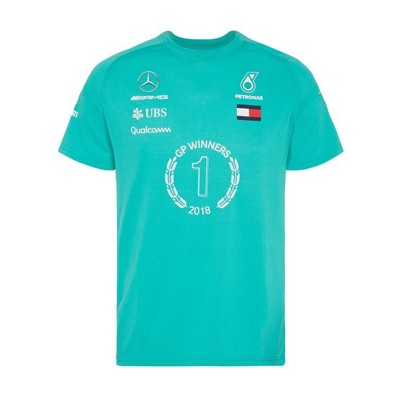 Mercedes AMG Petronas Motorsport F1 Grand Prix Winner T-Shirt Green