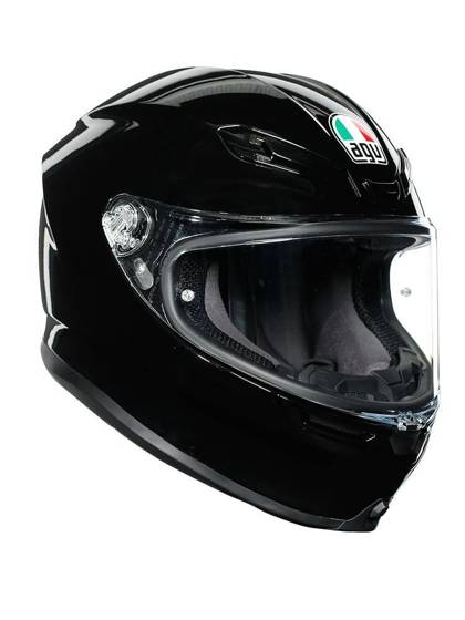 Motorcycle Helmet AGV AGV K6 black glossy