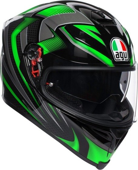 Motorcycle Helmet AGV K-5 S Hurricane 2.0 green Hurricane 2.0 zielone