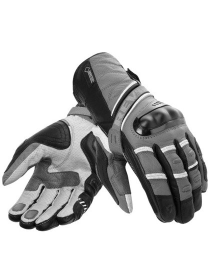 Motorcycle Leather Gloves REV'IT! Dominator GTX Grey