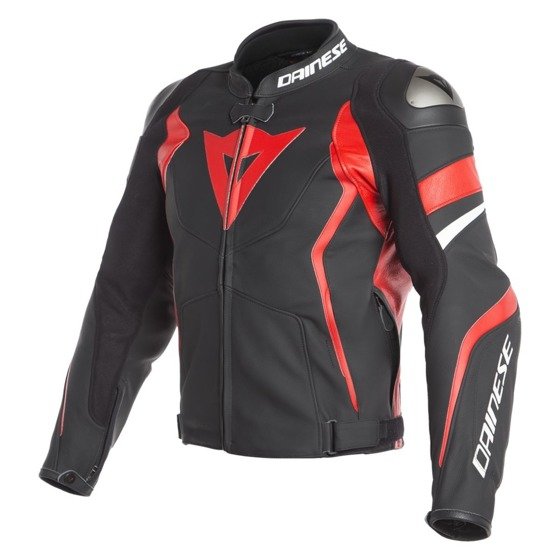 Motorcycle Leather Jacket DAINESE AVRO 4 black/red