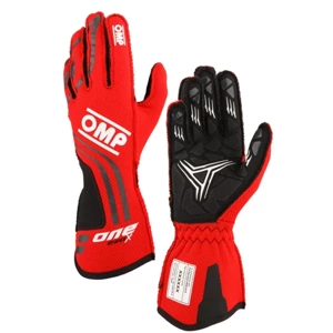 OMP Racing Race & Kart Gloves One Evo X (FIA) red