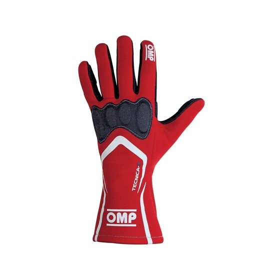 OMP Racing Race & Kart Gloves TECNICA S MY19 red (FIA Approved)