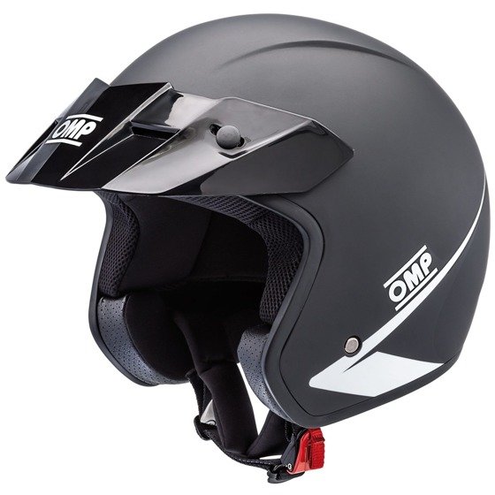 Open Face Helmet OMP Racing Black Matt LIMITED EDITION (ECE)