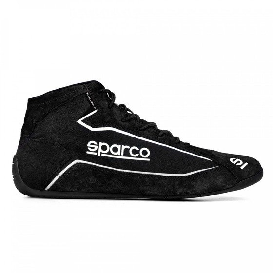 Race Rally Racing Shoes Sparco SLALOM+ (FABRIC&SUEDE) (FIA Approved) black