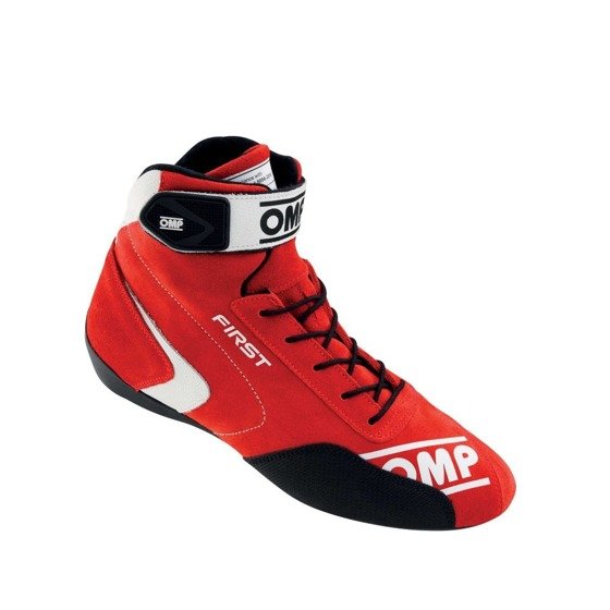 Rally Race Racing Shoes OMP FIRST (FIA Approved) red