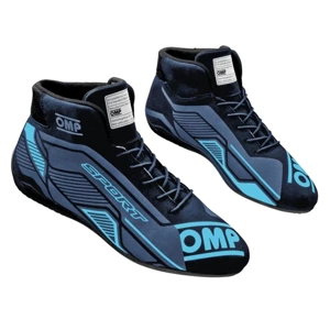 Rally Race Racing Shoes OMP SPORT boots (FIA Approved) black blue