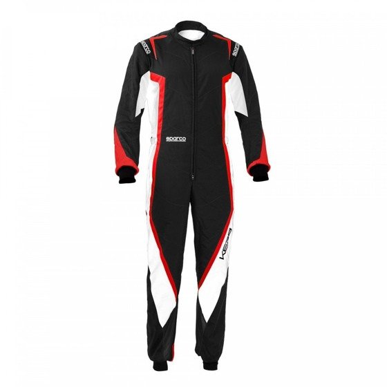 Sparco Kerb Kart Karting Auto Racing Suit (CIK FIA Approved) black red