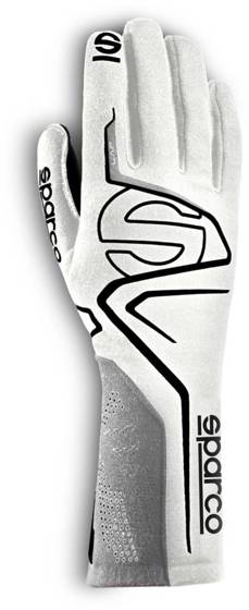 Sparco Land Race Gloves (FIA & SFI) white