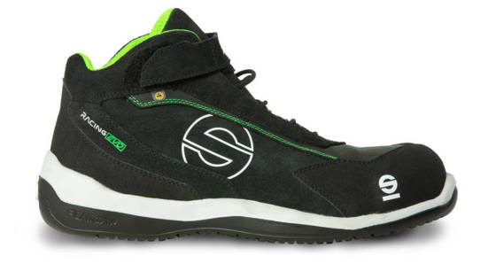 Sparco RACING EVO S3 Mechanics Shoes black green