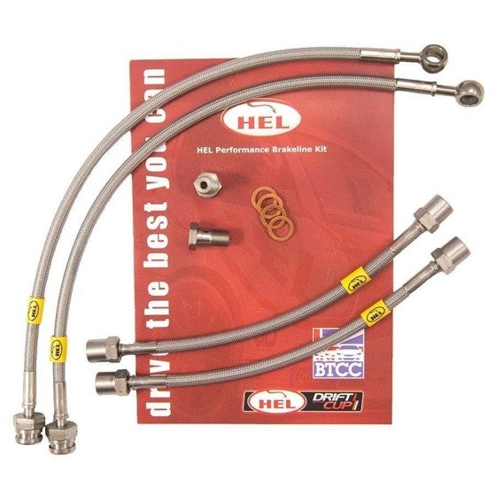 Stainless Braided Brake Lines HEL for Nissan Almera 1.6 1995-2000