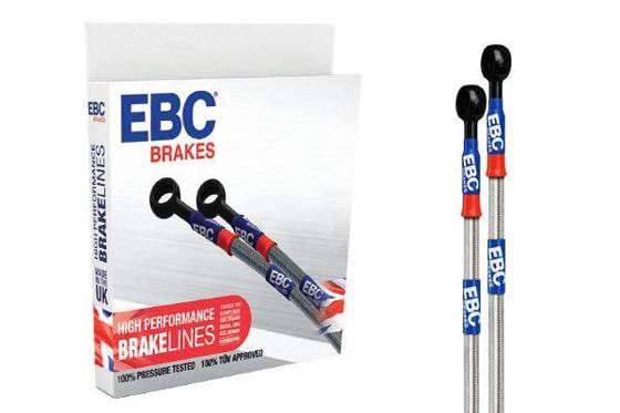 Stainless Steel Braided Brake Lines EBC BLM8217-2F front TRIUMPH SPRINT ST, EXECUTIVE [98-03