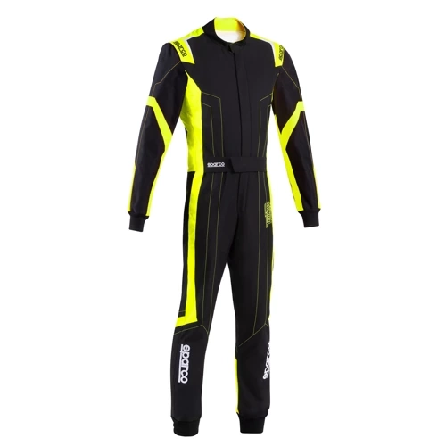 Sparco Thunder Advanced Kart Karting Auto Racing Suit black yellow