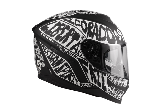 Kask Motocyklowy LAZER RAFALE Mexicana (kol. Czarny - Fluo) rozm. XS