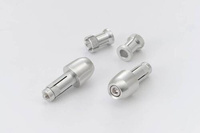 BAR END PINO-1 14-19MM SILVER