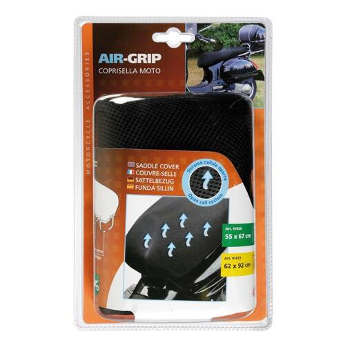 91431 Air-Grip, saddle cover for scooter - M - 62x92 cm