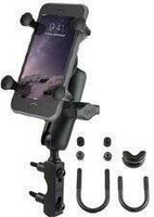 RAM-B-174-UN7 X-Grip® Phone Mount with Motorcycle Brake/Clutch Reservoir Base