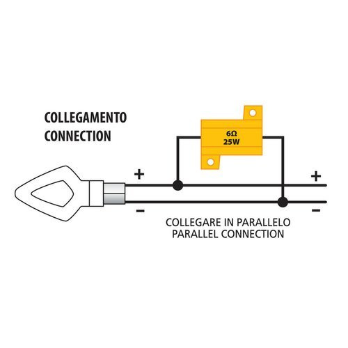 45505 Sealed resistor assembly, 12V - 3 OHM - 5 W
