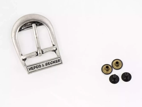 Leather strap buckle incl. rivets for Hepco&Becker Leather Bags LIBERTY/BUFFALO