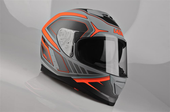 Kask Motocyklowy LAZER RAFALE Hexa (kol. Tytanowy Szary - Czerwony - Matowy) rozm. XL