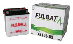 Akumulator FULBAT YB10L-A2 (suchy, obsługowy, kwas w zestawie)