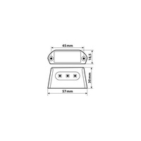 90586 A-ion, 3 Smd oświetlenie tablicy rejestracyjnej LED, 12V