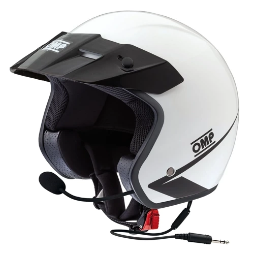 Kask otwarty OMP Racing STAR-J INTERCOM (ECE 22.06)