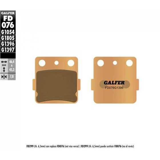 GALFER KLOCKI HAMULCOWE SINTER OFFROAD FD076G1396