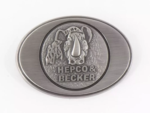 Metal logo for Hepco&Becker leather bags LIBERTY/NEVADA/BUFFALO/IVORY/RUGGED