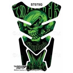 MOTOGRAFIX TANKPAD DEATH SKULL GREEN ST075G