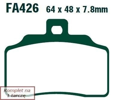 Brake pads EBC FA426 (set on 1 disk)