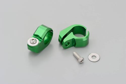 CLAMP SET(2PCS) FOR HANDLEBAR BRACE BAR, 22.2MM, GREEN