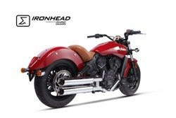 Silencer / Exhaust IRONHEAD INDIAN SCOUT (15-16) typ HC1-2C (upside) chrom