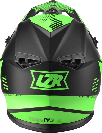 Kask Motocyklowy LAZER OR3 PP3 (kol. Czarny - Zielony Fluo - Matowy) rozm. XS