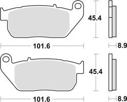 TRW LUCAS BRAKE PADS KH381 SINTER STREET HARLEY-DAVIDSON XL 883 03-15, XL 1200 04-13, FRONT