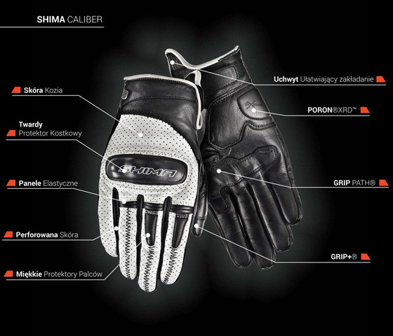 SHIMA Caliber Motorcycle Gloves brown