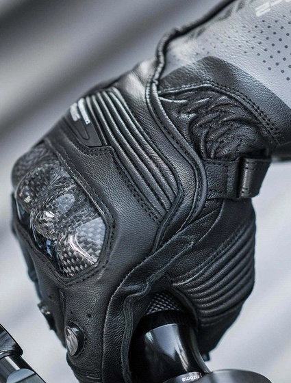 Motorcycle Gloves SHIMA STR-2 black/red