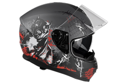 Kask Motocyklowy LAZER VERTIGO EVO Pitbull (kol. Szary - Biały) rozm. L
