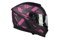 Kask Motocyklowy LAZER RAFALE EVO Roadtech (kol. Czarny - Różowy - Matowy) rozm. XS