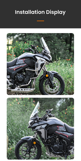 LOBOO Crash Bar dolne czarne do HONDA CB400X (2021-) HONDA CB500X (2019-) (10.3.01281.001.11)