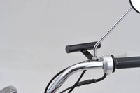 78031 MOUNT BAR 100MM Ø22.2MM BLACK MIRROR CLAMP MOUNT TYPE